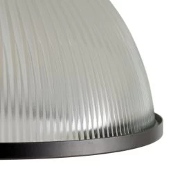 Habitat Eumee Pressed Glass Flush To Ceiling Light - Clear -Habitat 9628672 R Z002A