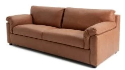 Habitat Florence Leather 4 Seater Sofa - Tan -Habitat 9629808 R Z002A