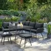 Habitat Malta 6 Seater Rattan Effect Patio Set - Black 1 Habitat Malta 6 Seater Rattan Effect Patio Set - Black -Habitat 9630347 R Z001A