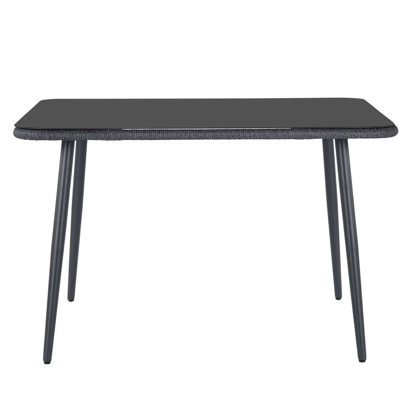 Habitat Malta 6 Seater Rattan Effect Patio Set - Black 8 Habitat Malta 6 Seater Rattan Effect Patio Set - Black - Image 6