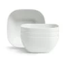 Habitat Riko Square 4 Piece Cereal Bowls - White -Habitat 9634790 R Z001A
