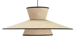 Habitat Otto 2 Tier Pendant Shade - Natural -Habitat 9636561 R Z002C