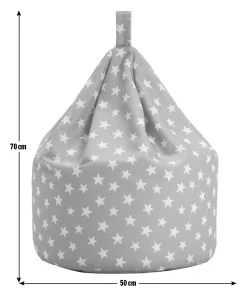 Habitat Kids Grey Stars Bean Bag 9 Habitat Kids Grey Stars Bean Bag -Habitat 9644199 R E001