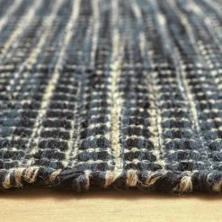 Habitat Leonardo Flatweave Wool Rug - Navy Blue - 170x240cm 10 Habitat Leonardo Flatweave Wool Rug - Navy Blue - 170x240cm -Habitat 9645631 R Z002C