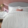 Habitat Cotton 400TC Sateen Stripe White Bedding Set -Double 2 Habitat Cotton 400TC Sateen Stripe White Bedding Set -Double -Habitat 9648030 R Z001A