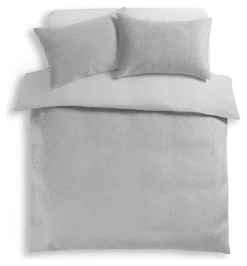 Habitat Pinsonic Velvet Plain Grey Bedding Set - Double -Habitat 9649338 R Z002A