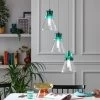 Habitat Vivian Glass 3 Light LED Ceiling Light - Green -Habitat 9656125 R Z001A